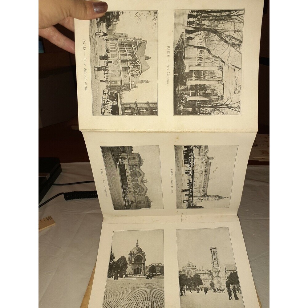 Vtg Paris 52 Vues Photographiques John B Hall And Son Accordion Fold Booklet - Picture 5 of 7